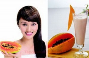 Cách làm trắng da từ đu đủ ngọt lịm
