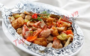 Đậu hũ nướng giấy bạc thơm ngon 